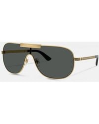 Versace - Greca Flow Mask Sunglasses - Lyst