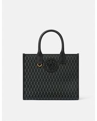 Versace - V Allover La Medusa Small Tote Bag - Lyst