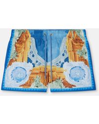 Versace - Short Da Mare Stampati - Lyst