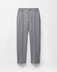 Versace - Prince Of Wales Wool Pants - Lyst