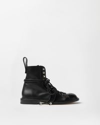 Versace - Billy Leather Boots - Lyst