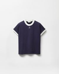 Versace - Embroidered-Logo Stretch Cotton-Jersey Slim T-Shirt - Lyst