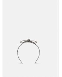 Versace - Diadema Gianni Ribbon De Malla Metálica - Lyst