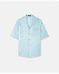 Versace - Camisa Barocco De Mezcla De Seda De Jacquard - Lyst
