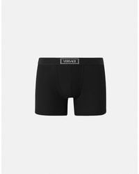 Versace - Boxer Long Côtelé 90s Vintage Logo - Lyst