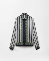 Versace - Printed Silk Crêpe De Chine Regular Shirt - Lyst