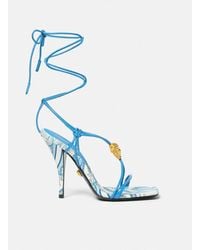 Versace - Underwater Barocco La Medusa Sandals 115 Mm - Lyst