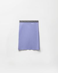 Versace - Cotton Knit Mini Skirt - Lyst