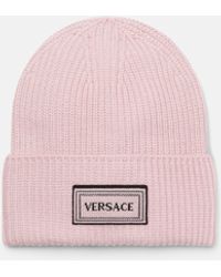 Versace - Wool Knit Beanie - Lyst