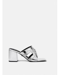 Versace - Medusa '95 Metallic Mules 70 Mm - Lyst