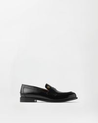 Versace - Manu Leather Loafers - Lyst