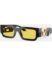 Versace - Greca Maxi Sunglasses - Lyst