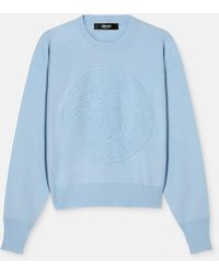Versace - Cashmere-Wool Knit Sweater - Lyst