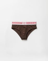 Versace - Ribbed Cotton-Jersey Briefs - Lyst