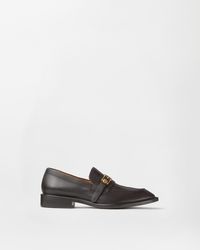 Versace - Primo Leather Loafers - Lyst