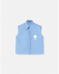 Versace - Besticktes Top Mit Cameo-Logo - Lyst