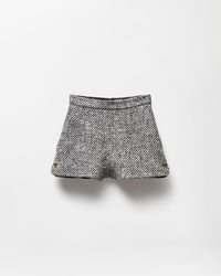 Versace - Wool Bouclé Shorts - Lyst
