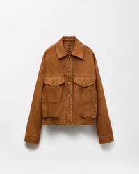 Versace - Suede Blouson - Lyst