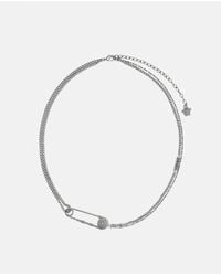Versace - Safety Pin Necklace - Lyst
