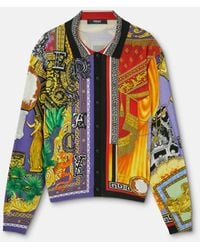 Versace - Printed Silk Twill Regular Shirt - Lyst