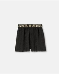 Versace - Greca Border Barocco Pyjama Shorts - Lyst