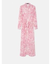 Versace - Underwater Barocco Cover-Up Shirt Dress - Lyst