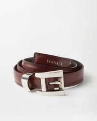 Versace - Leather Belt 2 Cm - Lyst