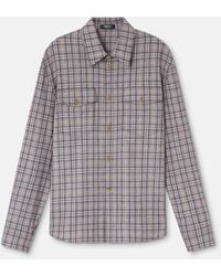 Versace - Checked Pattern Shirt - Lyst