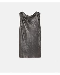 Versace - Safety Pin Minikleid Aus Metall-Mesh - Lyst