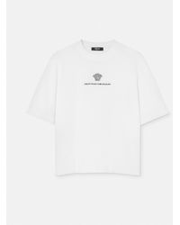 Versace - Embroidered Medusa Milano T-shirt - Lyst