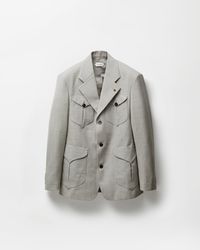 Versace - Wool Boxy Blazer - Lyst