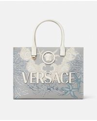 Versace - La Medusa Barocco Sea Canvas Tote Bag - Lyst