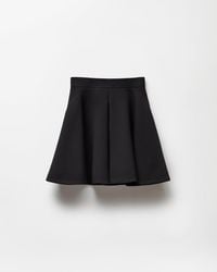 Versace - Minifalda De Lana Natté - Lyst