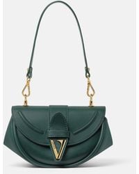Versace - Virtus Kleine Schultertasche Aus Leder - Lyst