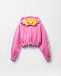 Versace - Sudadera Corta De Algodón Con Capucha - Lyst