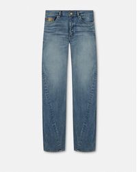 Versace - Vaqueros Holgados Y Trenzados Hechos En Japón - Lyst