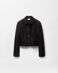 Versace - Grain De Poudre Wool Jacket - Lyst