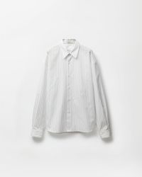 Versace - Striped Cotton-Poplin Loose Shirt - Lyst
