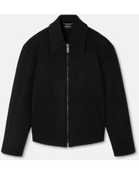 Versace - Wool-Cashmere Zipped Blouson - Lyst