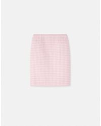 Versace - Contrasto Tweed Pencil Skirt - Lyst