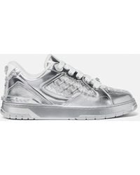 Versace - Biggie Basket Sneaker Metallizzate - Lyst