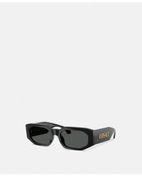 Versace - Signature Rectangular Sunglasses - Lyst