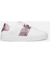Versace - Greca Embellished Sneakers - Lyst