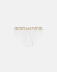 Versace - Slip À Bordure Greca - Lyst