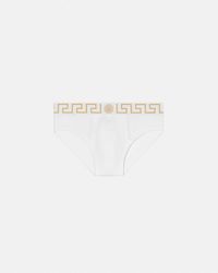 Versace - Slip À Bordure Greca - Lyst