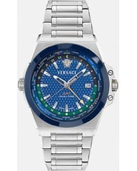 Versace - Greca Reaction Gmt Uhr - Lyst