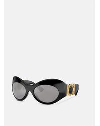 Versace - Oval Shield Sunglasses - Lyst