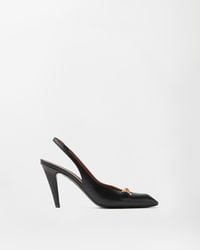 Versace - Clelia Nappa Slingbacks 90 Mm - Lyst