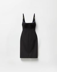 Versace - Compact Viscose-Jersey Midi Dress - Lyst