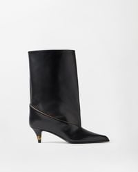 Versace - Gianni Stiefeletten Aus Nappaleder 55 Mm - Lyst
